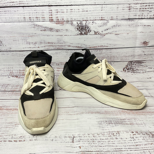 Fear Of God FOG Essentials White Black Sneaker Back Zip Men Size 9