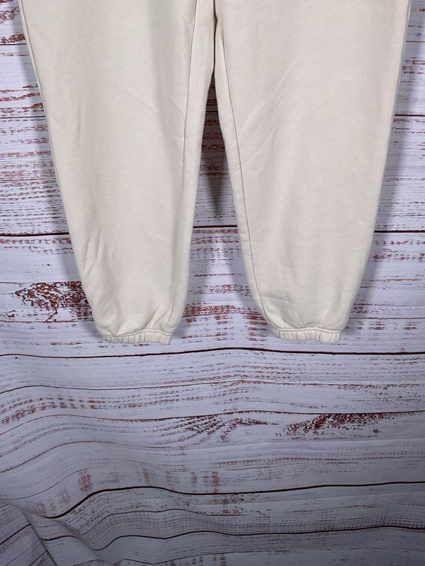 Vuori Women's Drawstring Jogger Pants Cream Bone Size S Cotton Blend Active