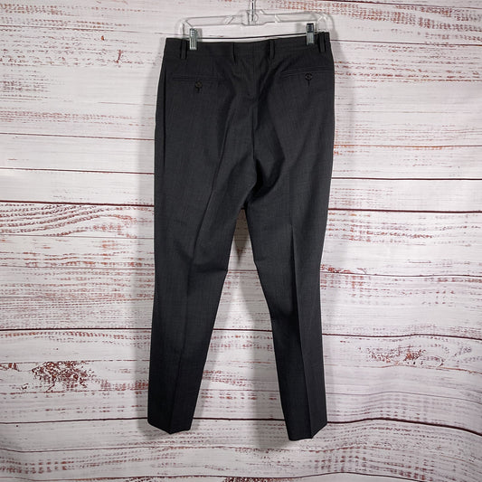 John Varvatos Dark Gray Cotton Wool Dress Trousers Pants - Size 48