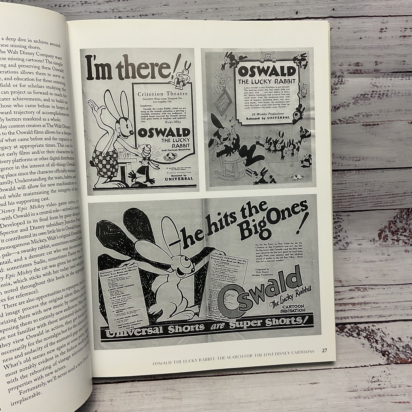 Oswald The Lucky Rabbit: The Search For The Lost Disney Cartoons Hardcover