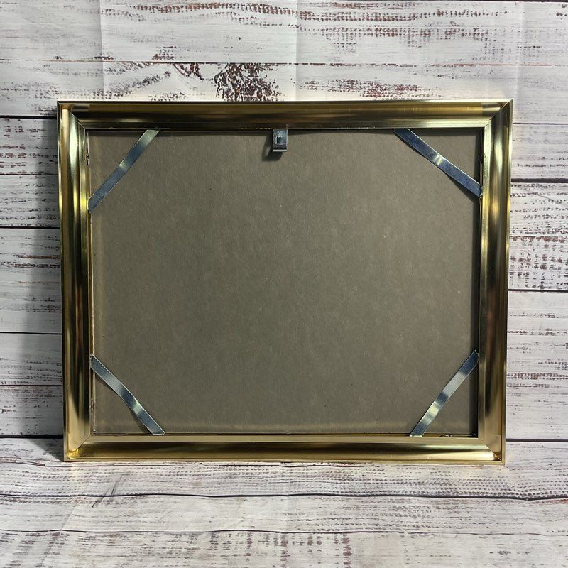 VTG. 1999 The Disney Store Lithograph Print Mulan In Golden Frame