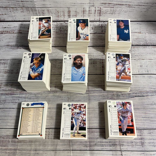 Lot Of 1000+ Vintage 1990 Upper Deck Baseball Trading Cards