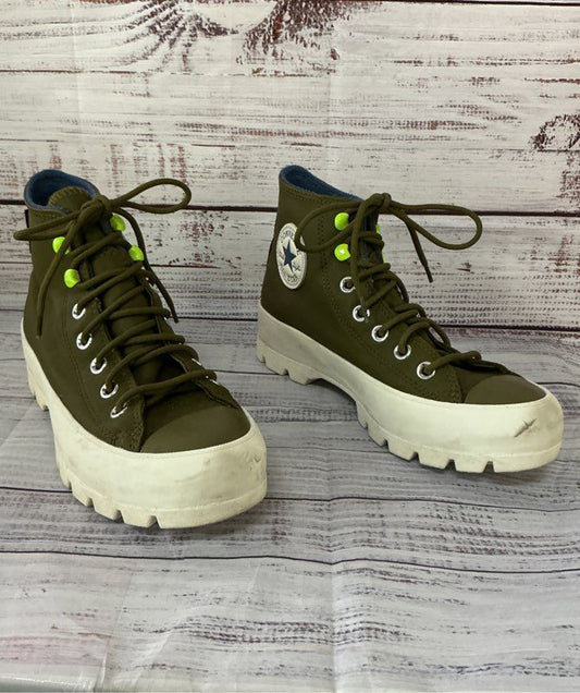 Women's Converse All Star Lugged Winter High GTX Sneakers in Dark Moss Size 6.5