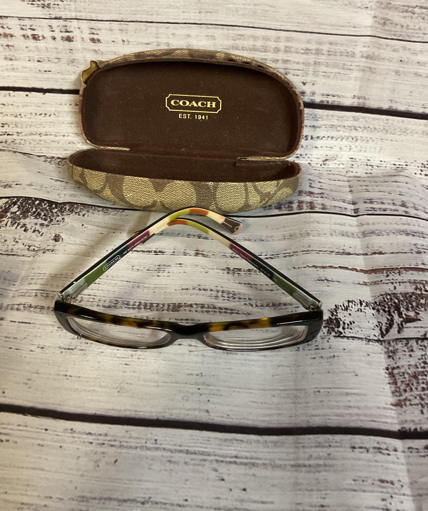 COACH HC6011 (Gabriella) Tortoise Eyeglasses Frames - Size 135
