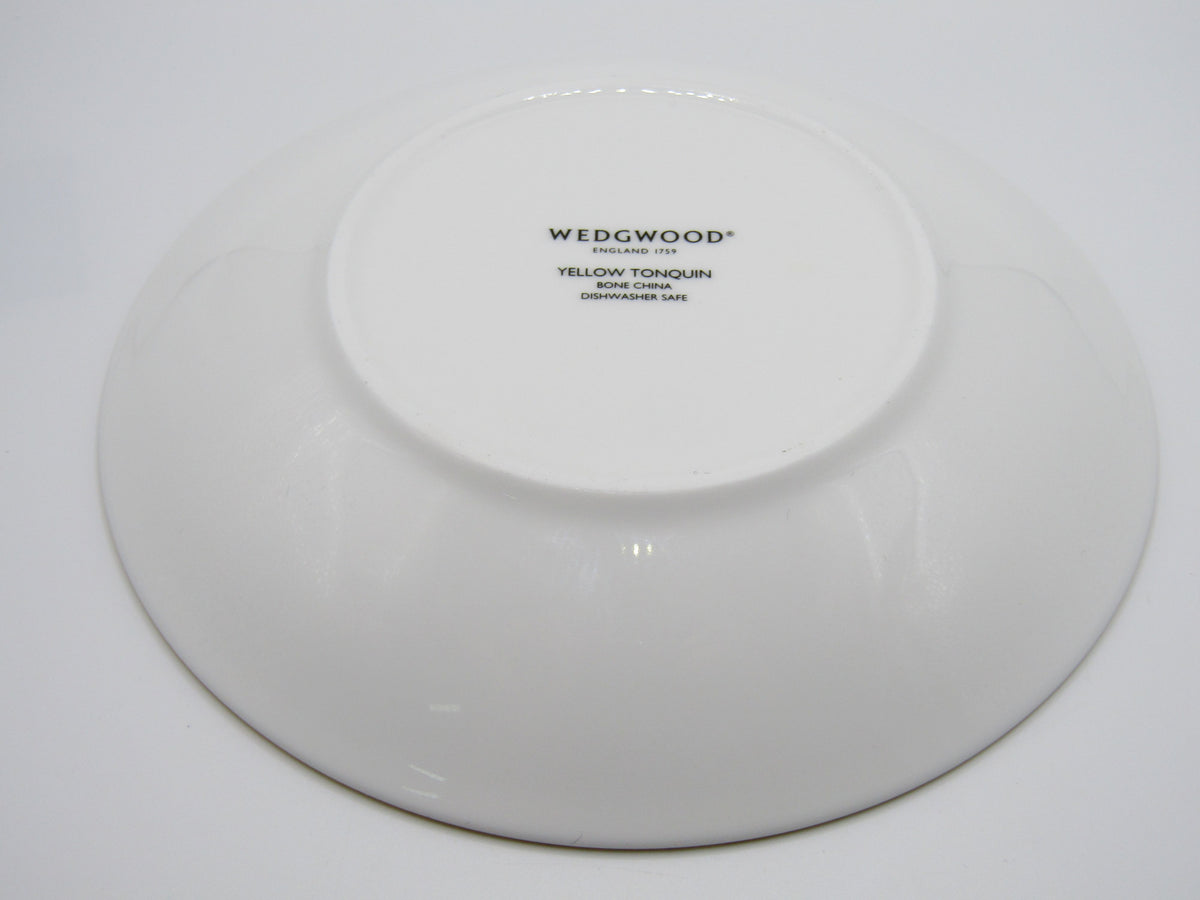 Wedgwood Wonderlust Yellow Tonquin Bone China Flat Cup & Saucer Set