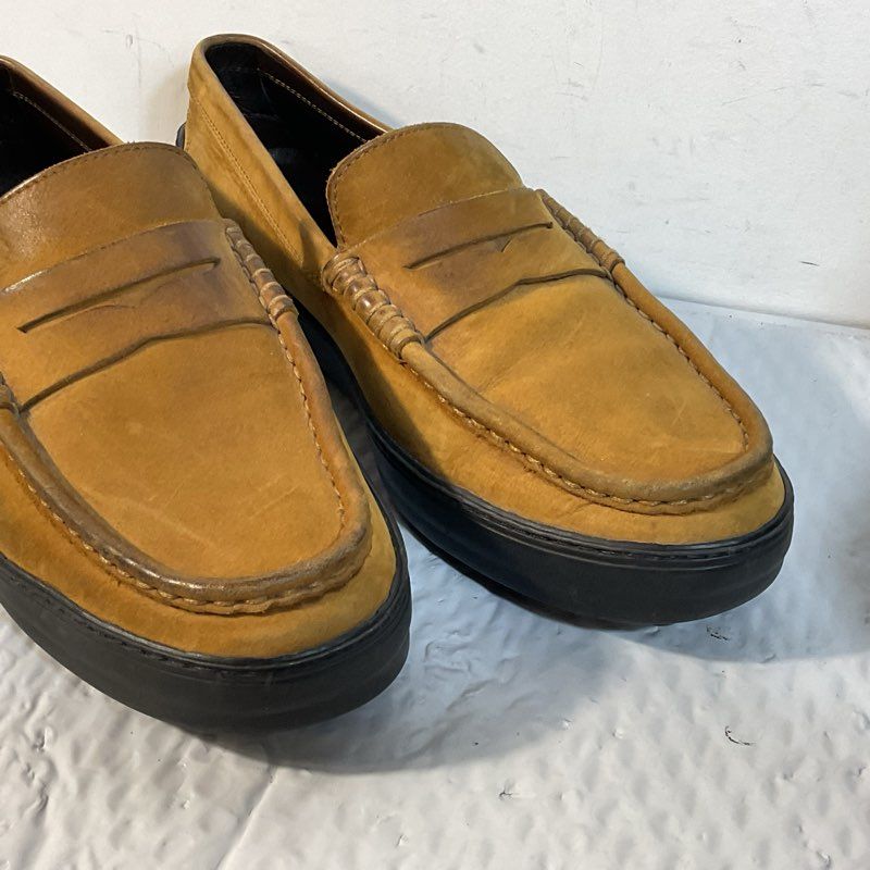 TOD'S Tod's Driver Men's Brown Suede Penny Loafers- SZ 8