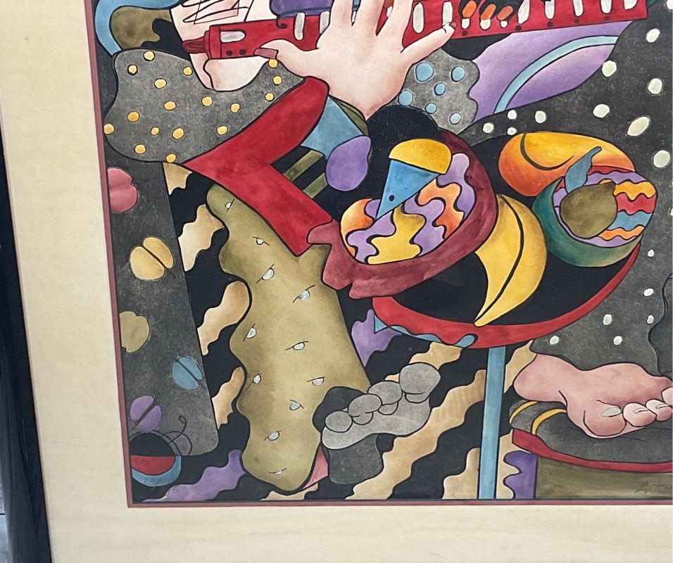On The Town II Framed Print Signed by Laura Artusio Signed