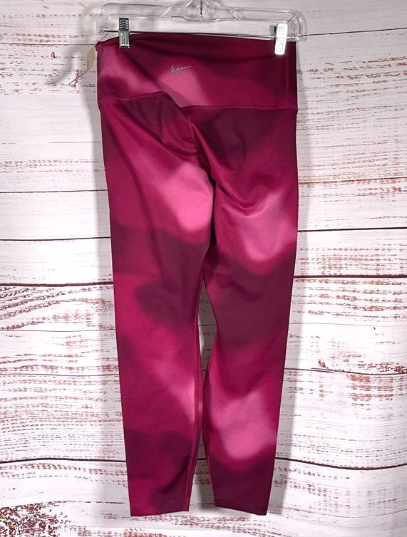 Nike Yoga Dri-FIT High-Waisted 7/8 Gradient Dye Leggings Cosmic Fuchsia L