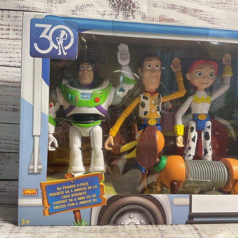 NEW Disney Pixar Toy Story Rv Friends 6 Pack Opposable Action Figure Set