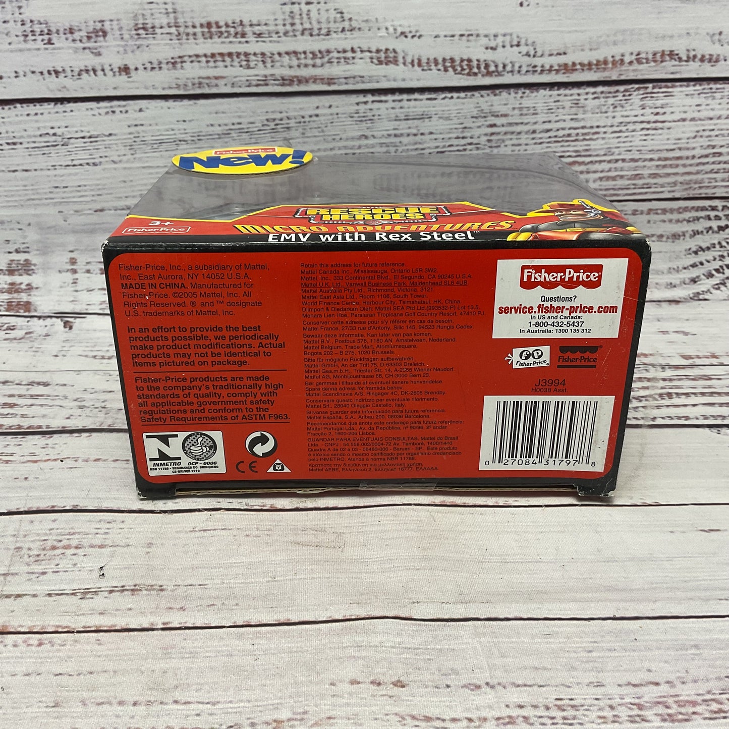 Rescue Heroes Micro Adventures EMV With Rex Steel New Sealed