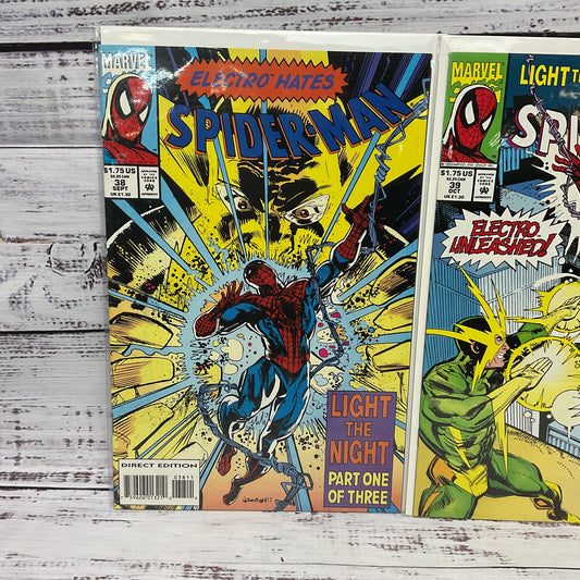Spider-Man Light The Night Electro Part 1-3 Complete #38-40