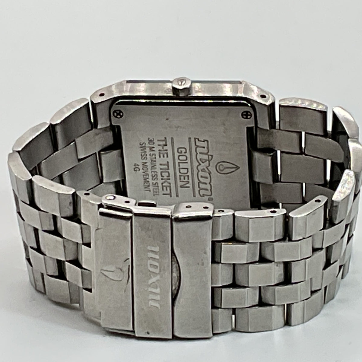NIXON The Gold Ticket Men's Stainless Steel Watch- 6.25" (NEEDS BATTERY)