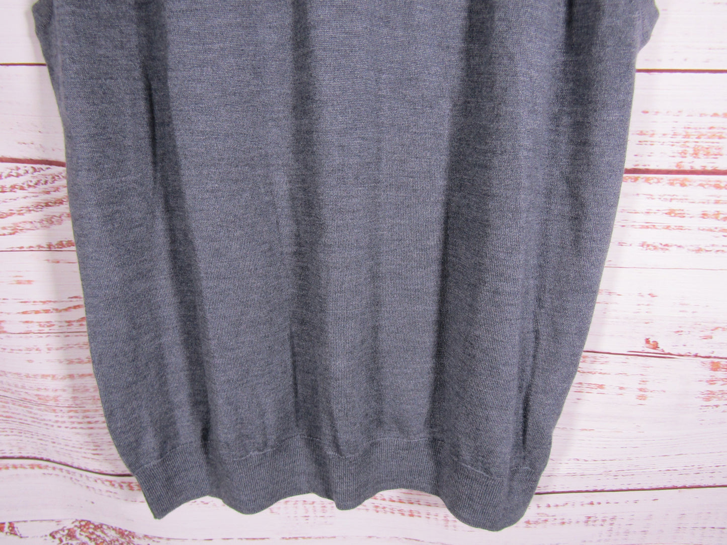 Peter Millar Autumn Crest Men's Gray Wool Blend Quarter Zip Vest Sweater Size XL