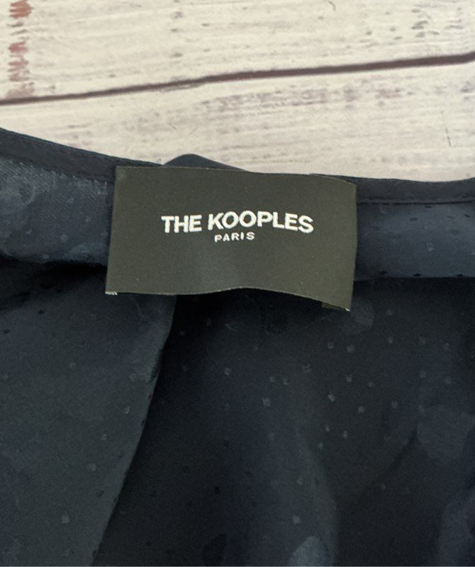 Women's The Kooples Paris Blue Silk Blend Wrap Dress Size 1/S Size 2-4