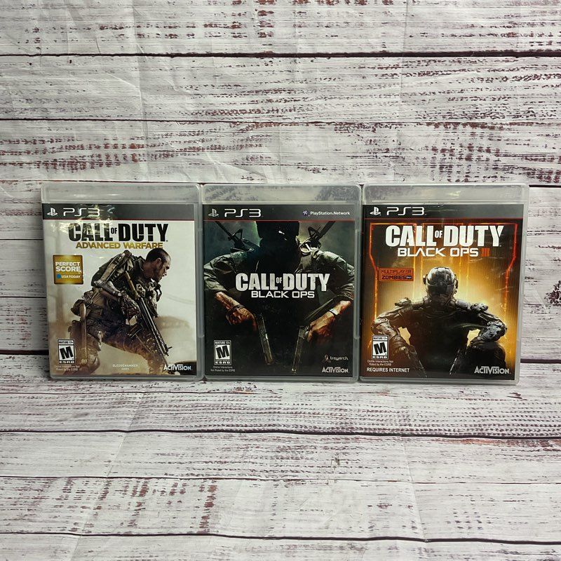 Sony Playstation PS3 Call of Duty 3 pc. Game Bundle (Black Ops Advanced Warfare)