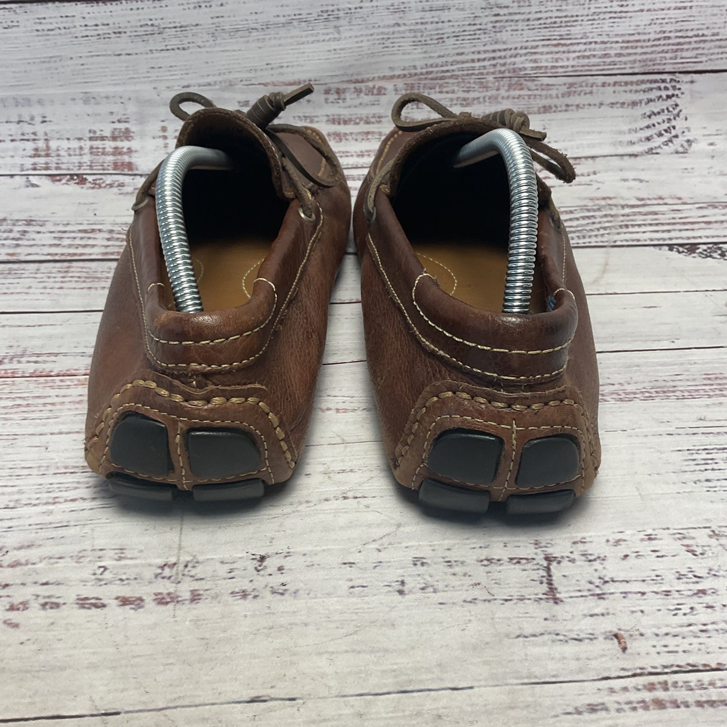 Paolo Sesto Brown Leather Slip On Loafer Casual Shoe Men Size 11