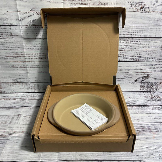 NIB The Pampered Chef Family Heritage Stoneware 8" Taupe Mini Baker #1361