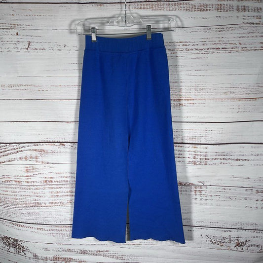 Simon Miller Blue Silk Mohair Blend Knit Split Leg Midi Skirt Read Description