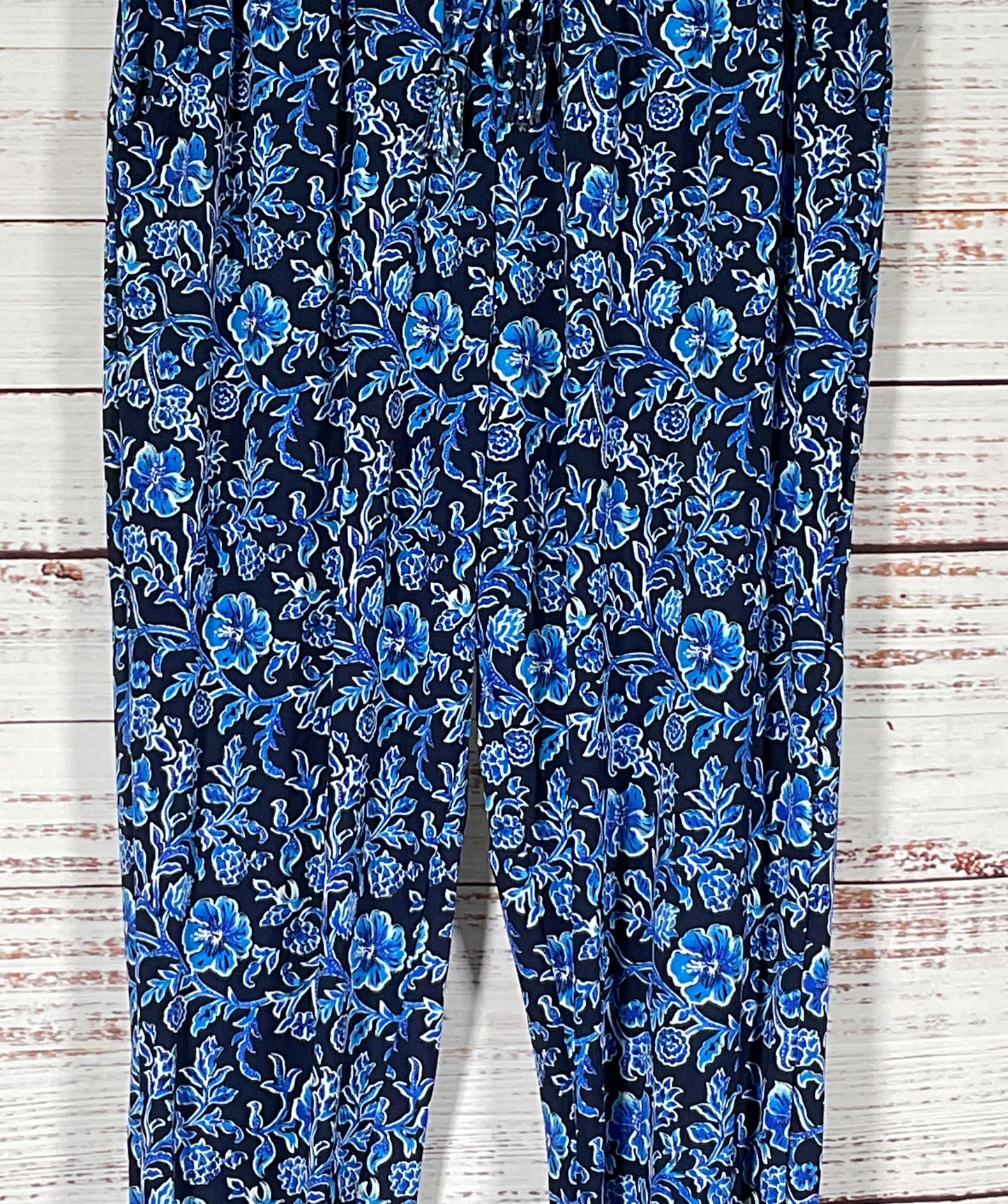 Tommy Bahama IslandActive Floral Jogger Pants Black Blue S