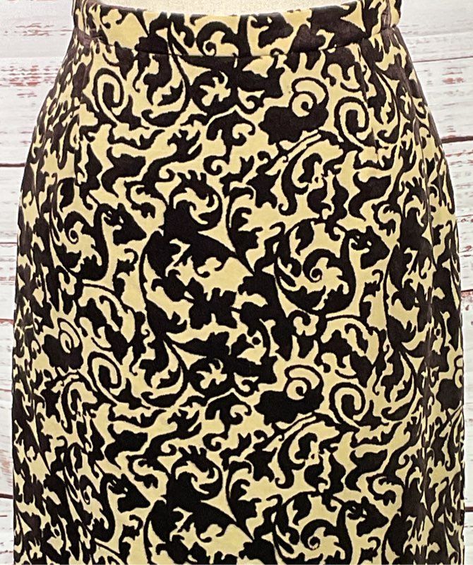Moschino Cheap and Chic Damask Baroque Print Skirt Multicolor 8