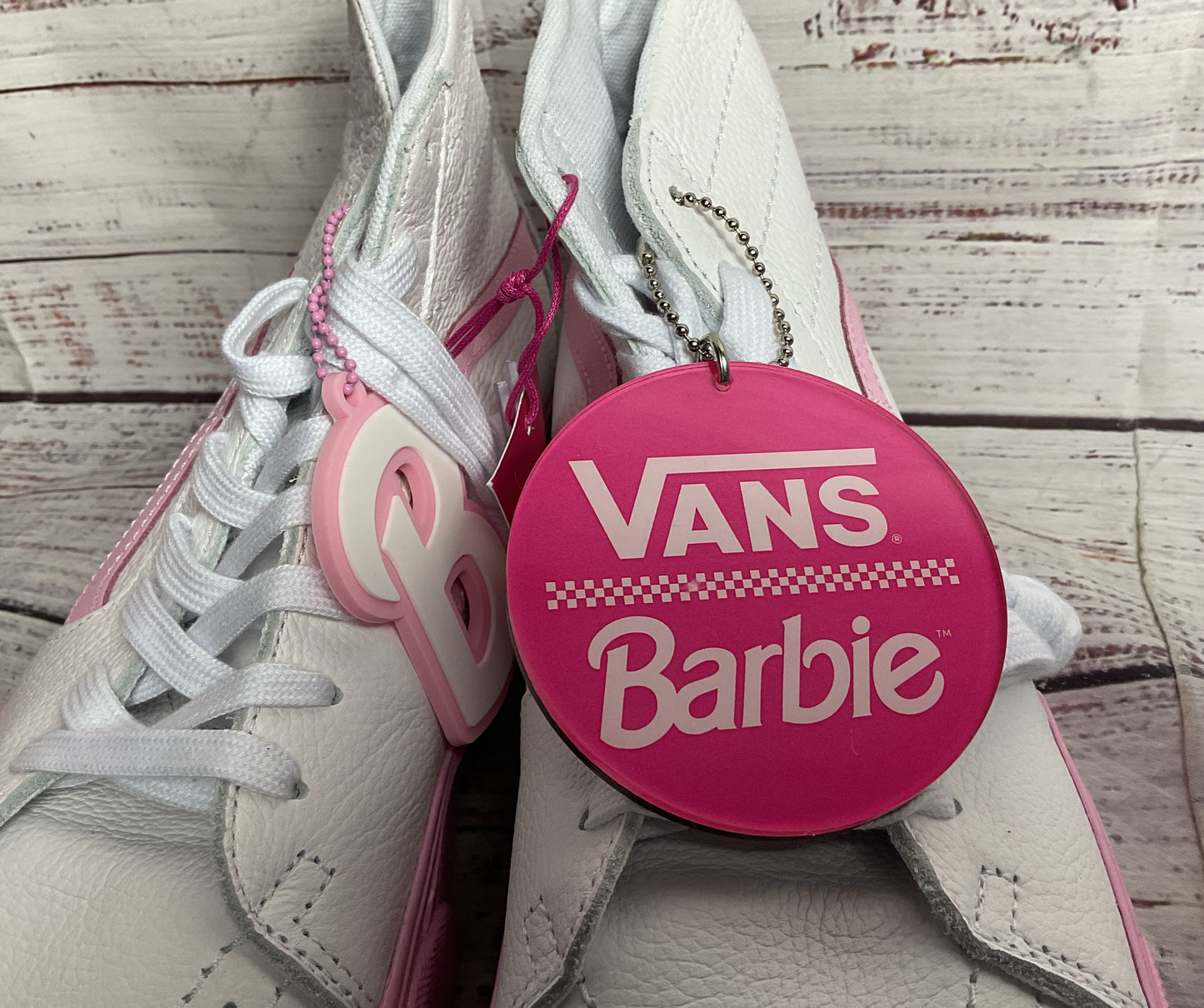 Vans Barbie Sk8-Hi Tapered Stackform Sneakers Pink White 10