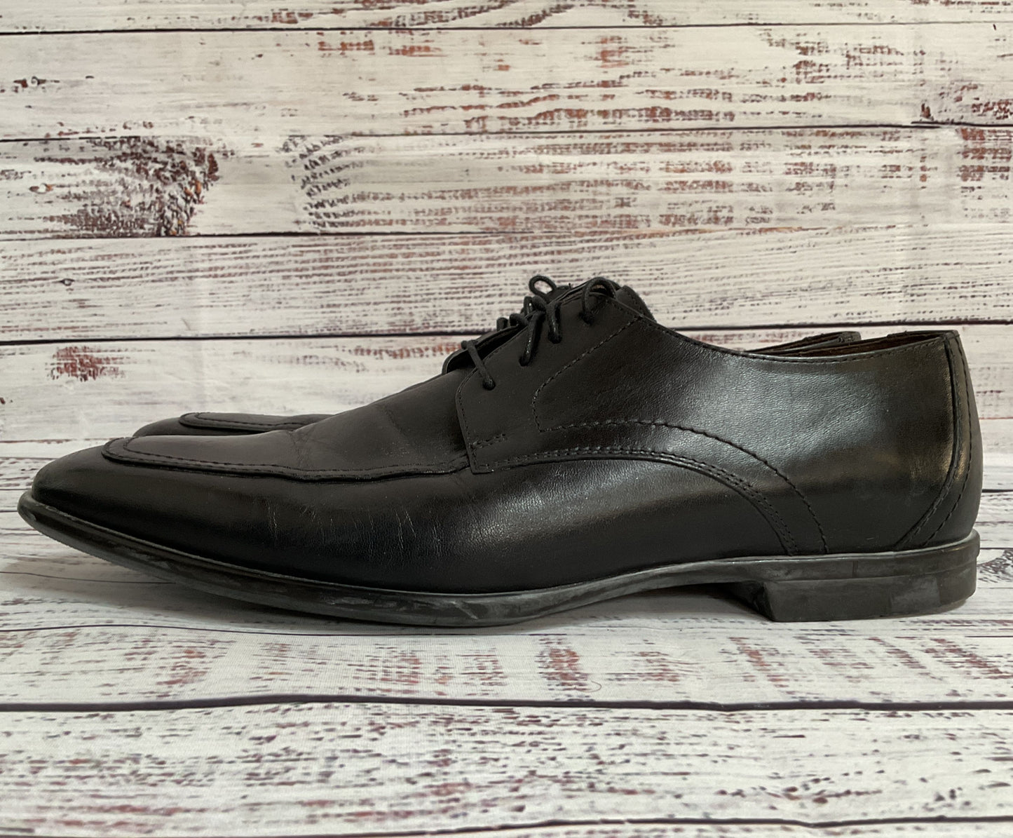 Bruno Magli Mianato Men's Black Leather Oxford Shoes Size 8.5 Made in Italy