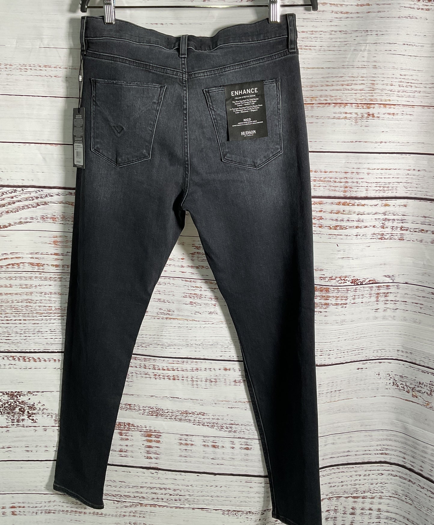 NWT Women's Hudson Nico Black skinny jeans Size 31