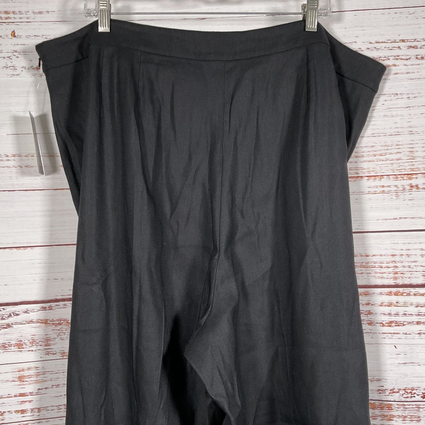 NWT LAUREN by RALPH LAUREN Black Label Women's Black Side Zip Pants- SZ 22W