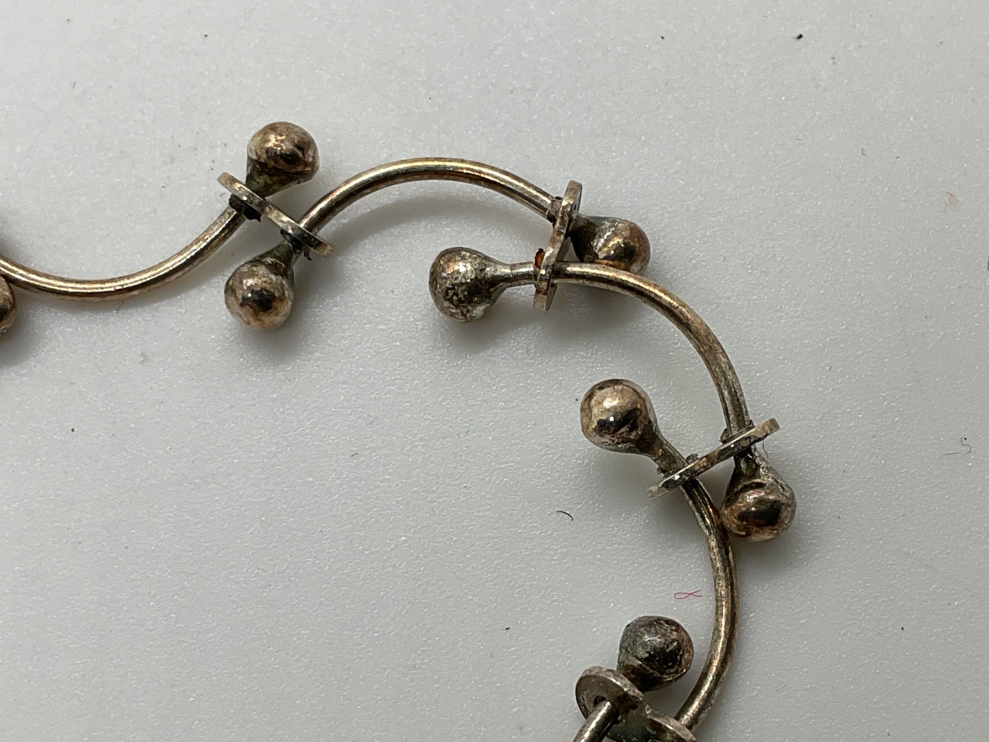 VTG. Sterling Silver Kids Link & Ball 6.25" Bracelet- 4.61g