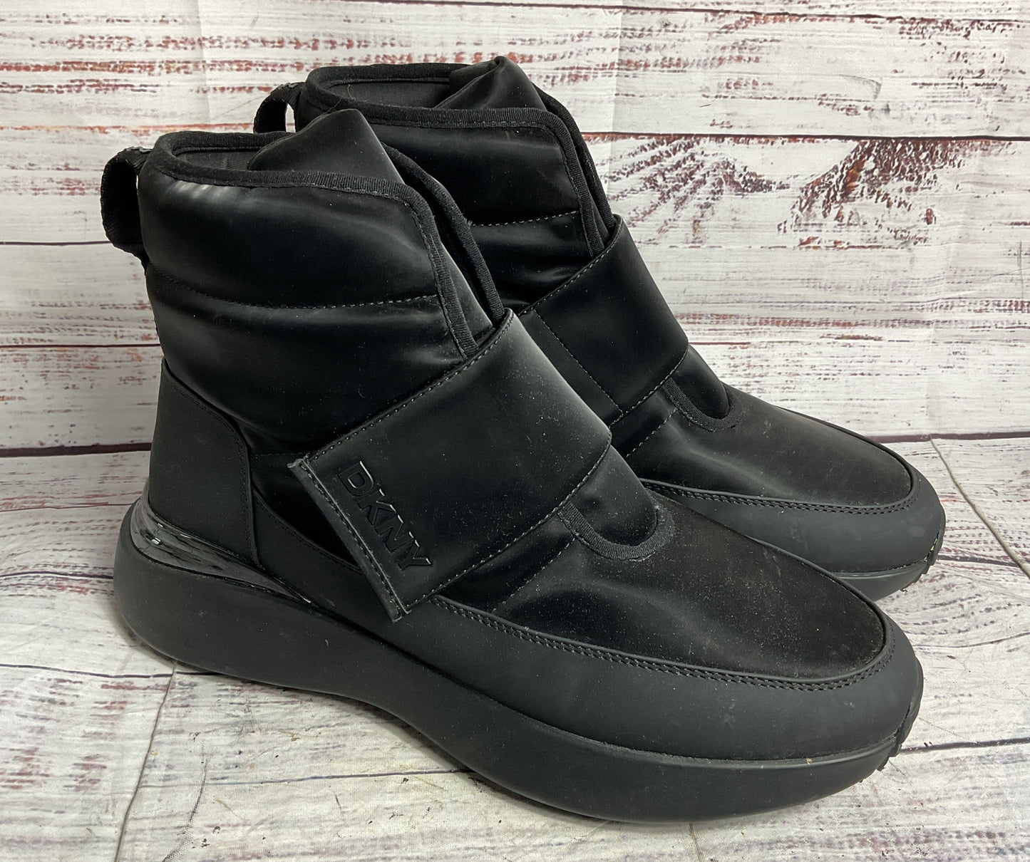 DKNY Zerene Slip On Rain Boots Black 10