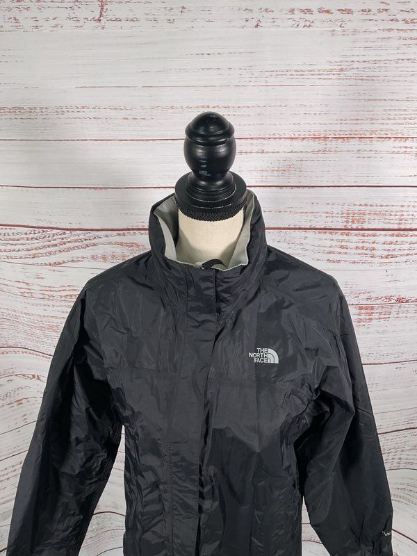 The North Face Girl's Black Windbreaker Zip Up Nylon Jacket Size 18