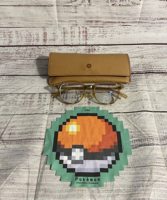 JINS Pokemon Collaboration Snorlax Model UCF-21S-143 Glasses - Frames Only!