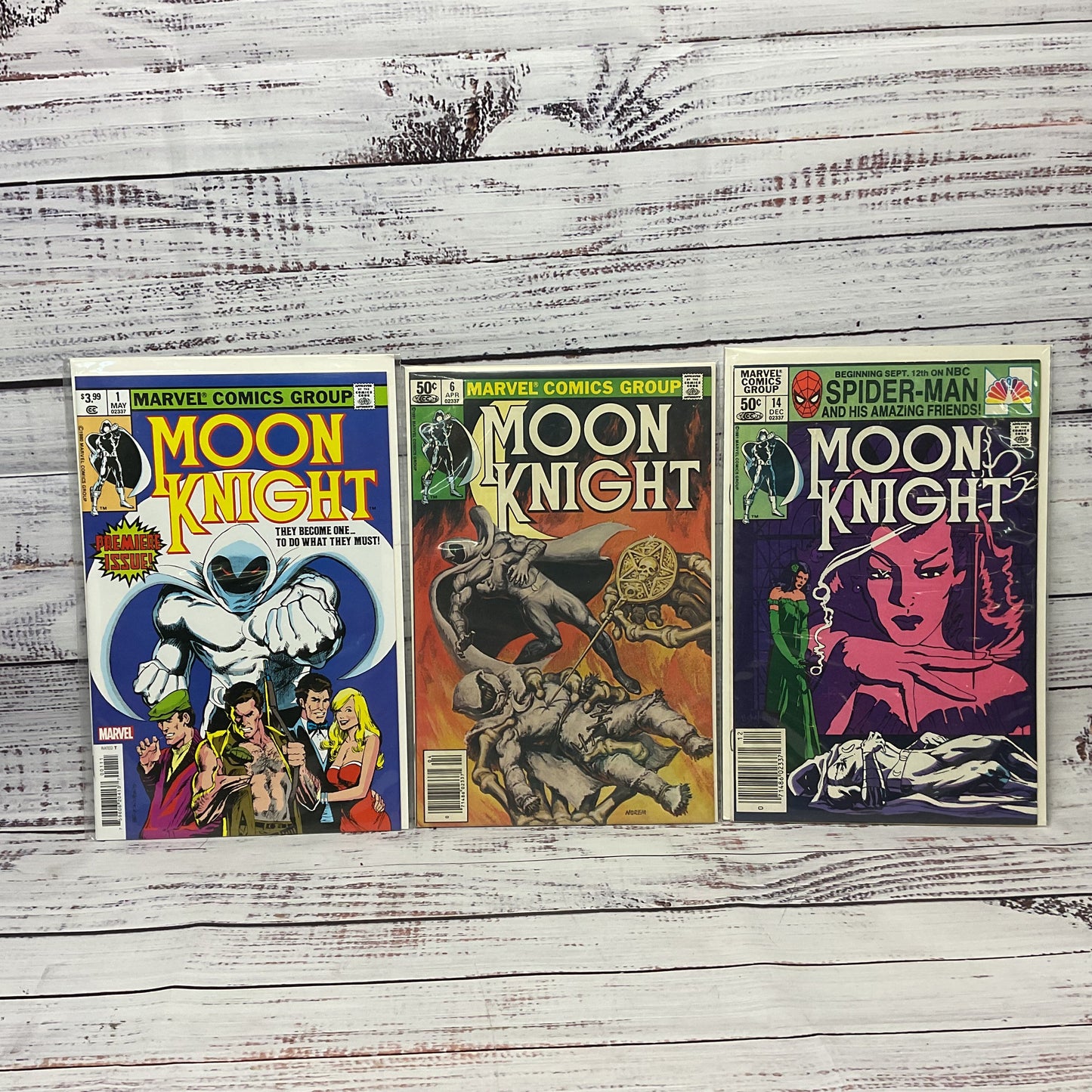 Moon Knight #1 Facsimile, 6, 14 Marvel Comic Book