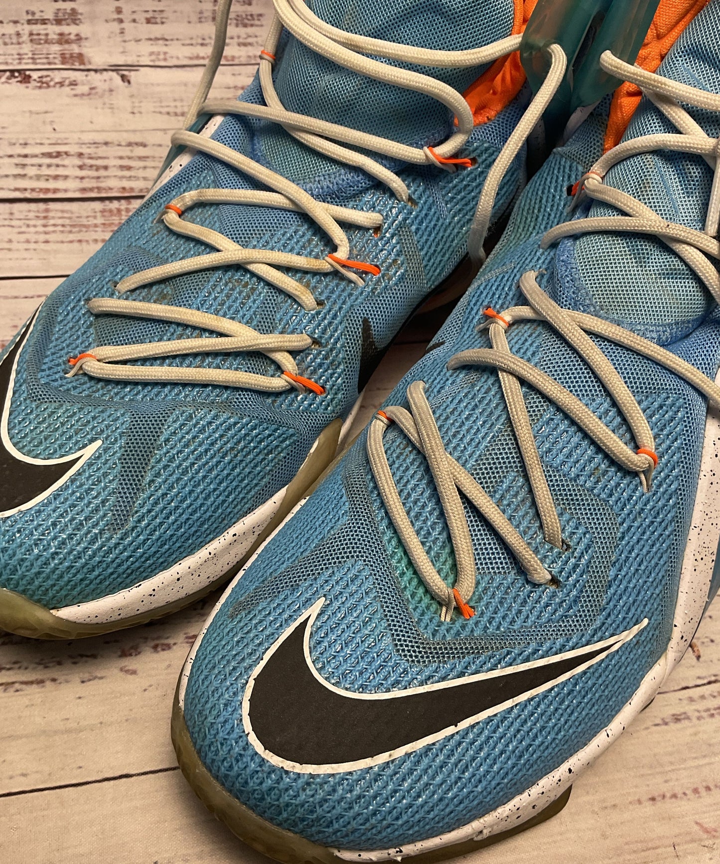 Nike LeBron 12 Elite Elevate Blue Athletic Sneaker Shoe Men Size 12
