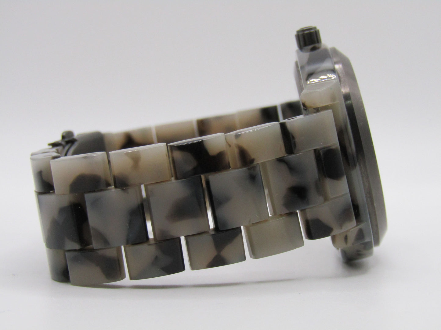 Nixon The Time Teller Acetate Men's Gray Tortoise Acetate Quartz Watch