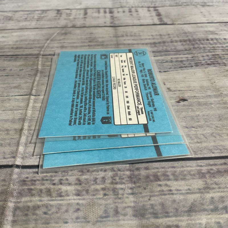 Lot Of 3 Donruss 1988 Roberto Alomar #34 Ungraded Baseball Rookie Cards