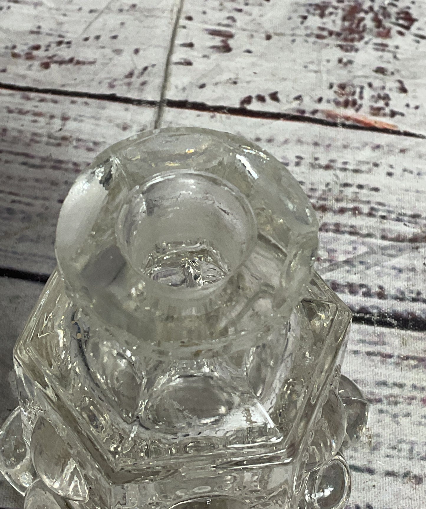 Vintage Glass Bird Footed Perfume Bottle Clear