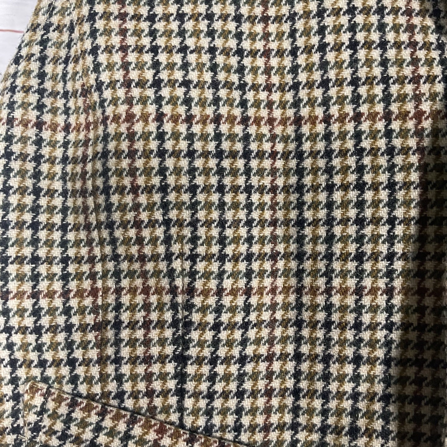 Alex Mill Jason Brown Wool Tweed Houndstooth Vest - Size M