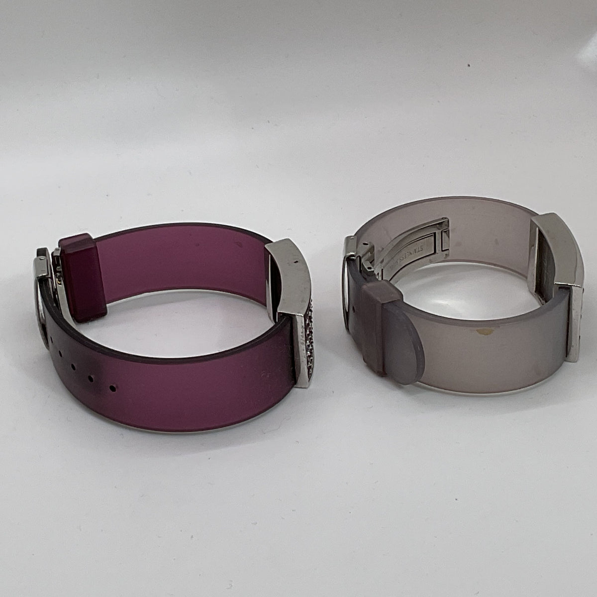 Set of 2 SWAROVSKI Jelly Rubber Crystal Bracelets