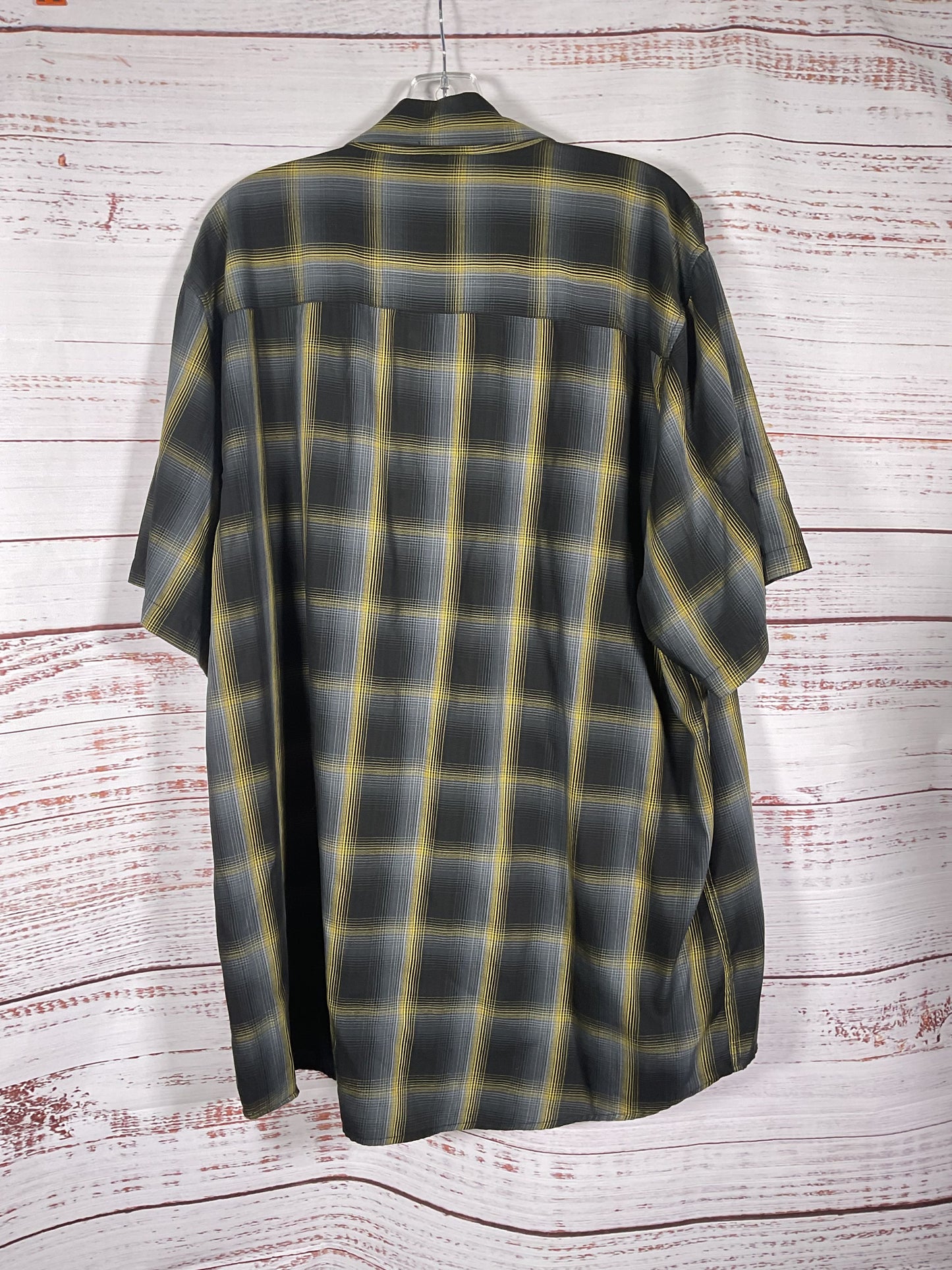 Dixxon Black Yellow Short Sleeve Flannel Chambers - Size 2XL