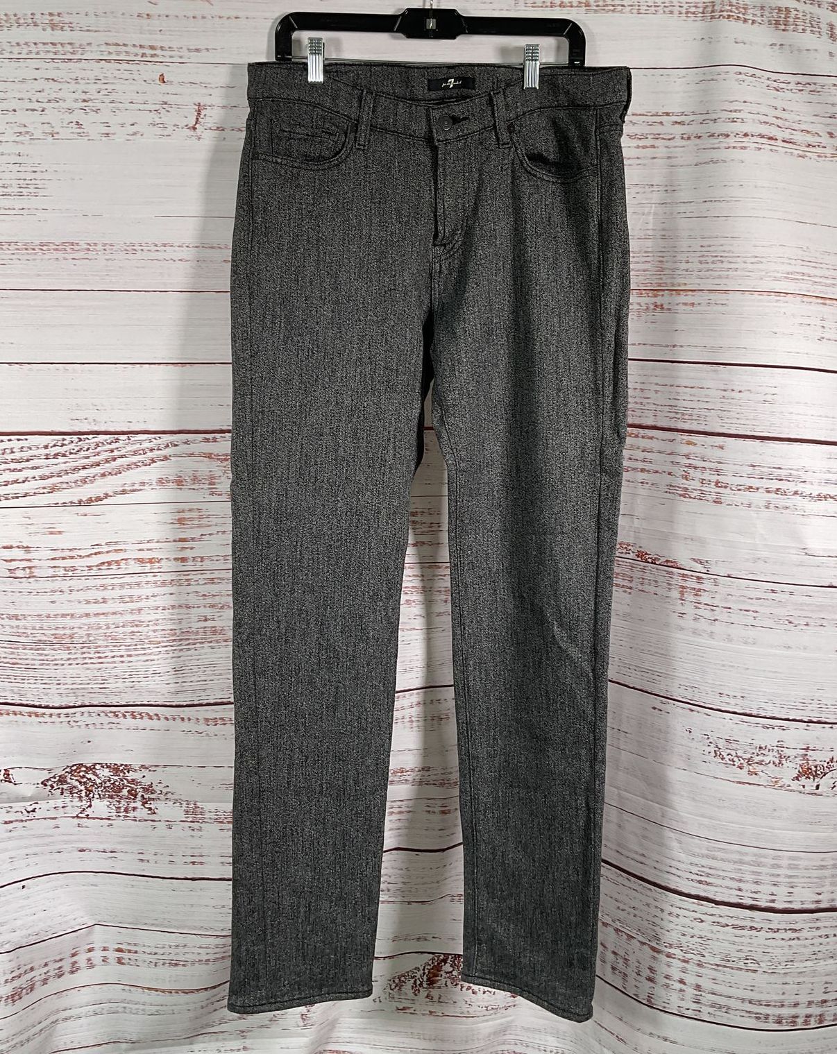 7 For All Mankind Slimmy Knit Pants Gray 34