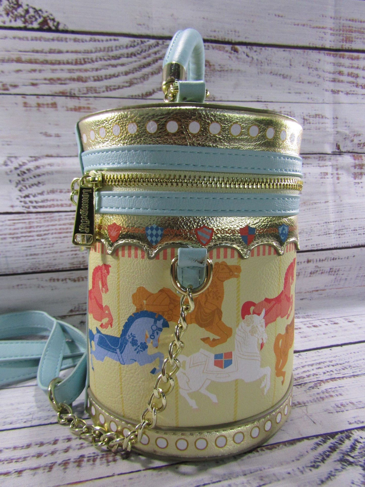 Disney Loungefly King Arthur Carrousel Crossbody Bag