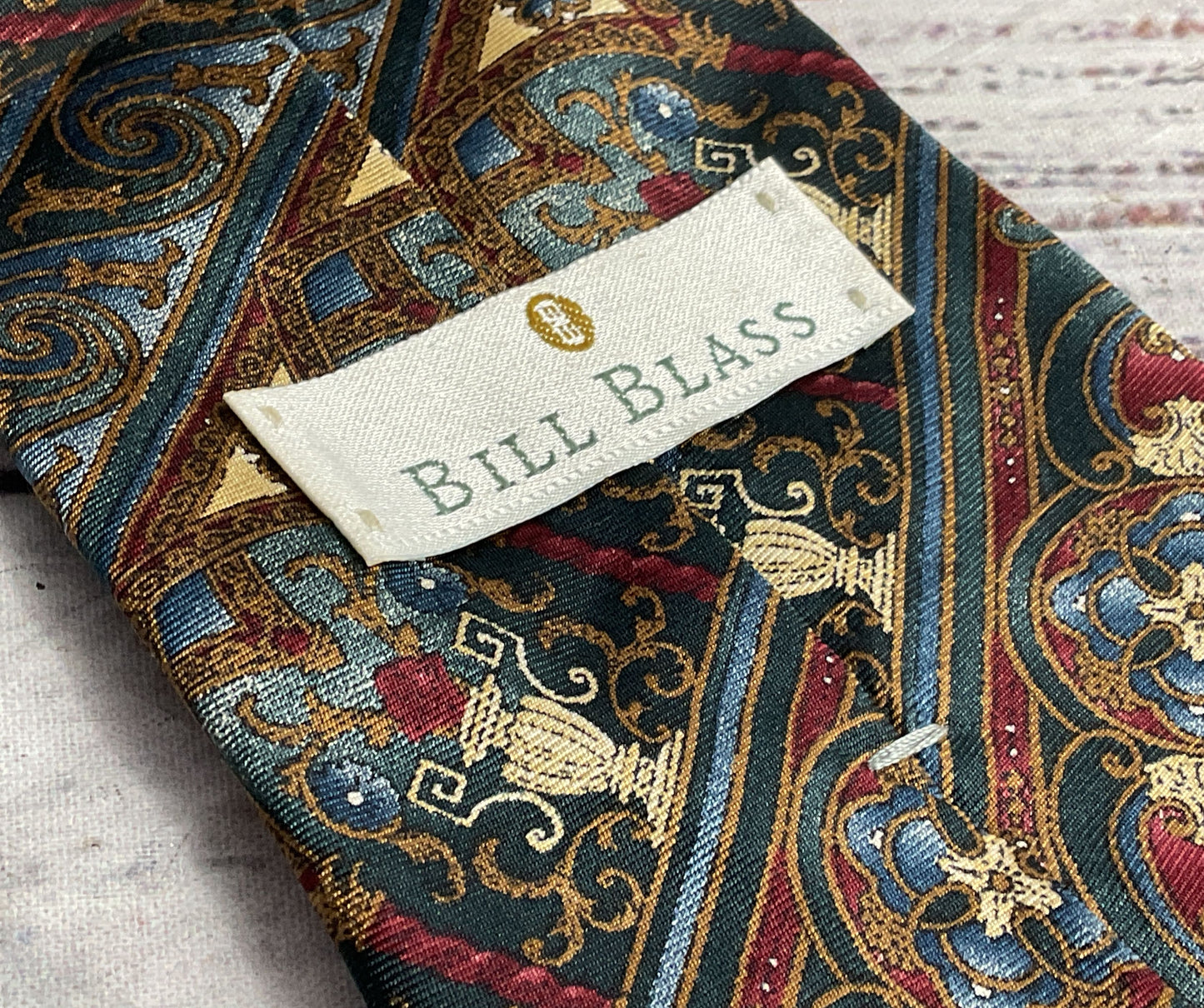 Bill Blass Lot of 4 Multicolor Ties OS