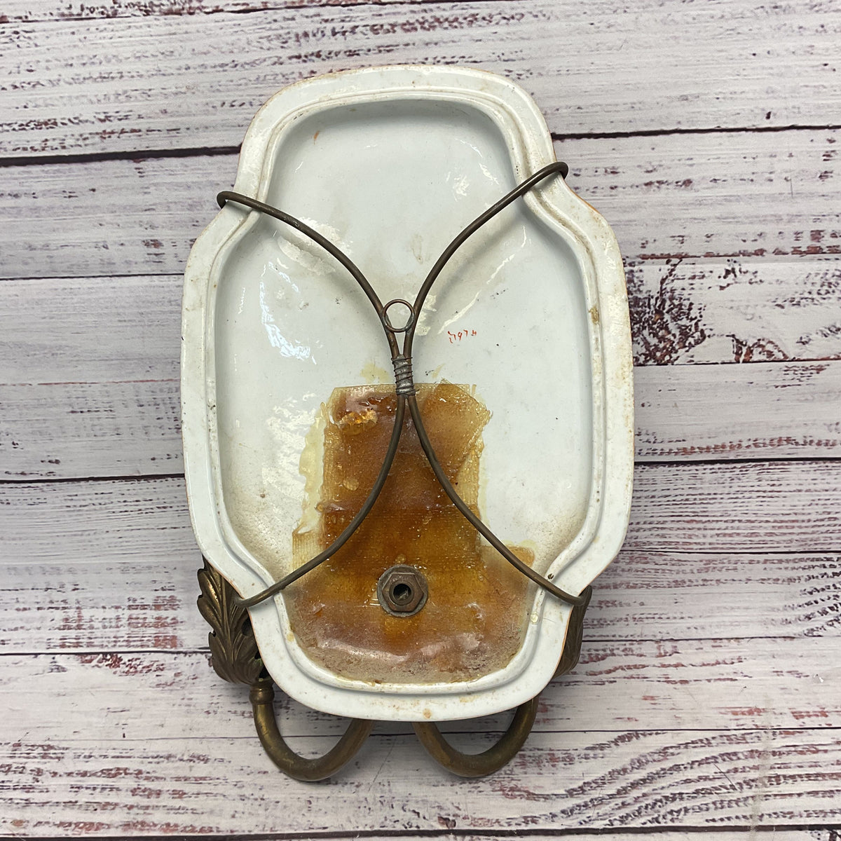 Vintage Wall Hanging Porcelain Candle Sconce