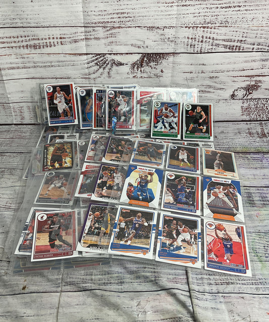 Collection of 12 Sheets NBA Hoops Clippers Lakers Timberwolves Basketball Cards