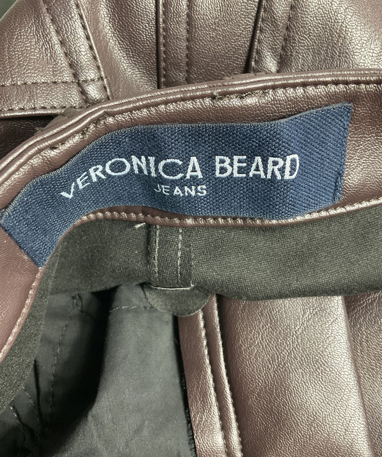 Veronica Beard Beverly High-Rise Skinny Flared Pants Brown 28