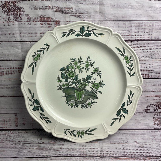 Wedgwood Green Leaf Tk436 Round 12" Chop Plate Platter