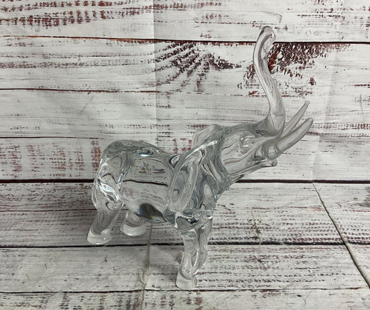Modern Glass 7.5" Roaring Elephant Clear