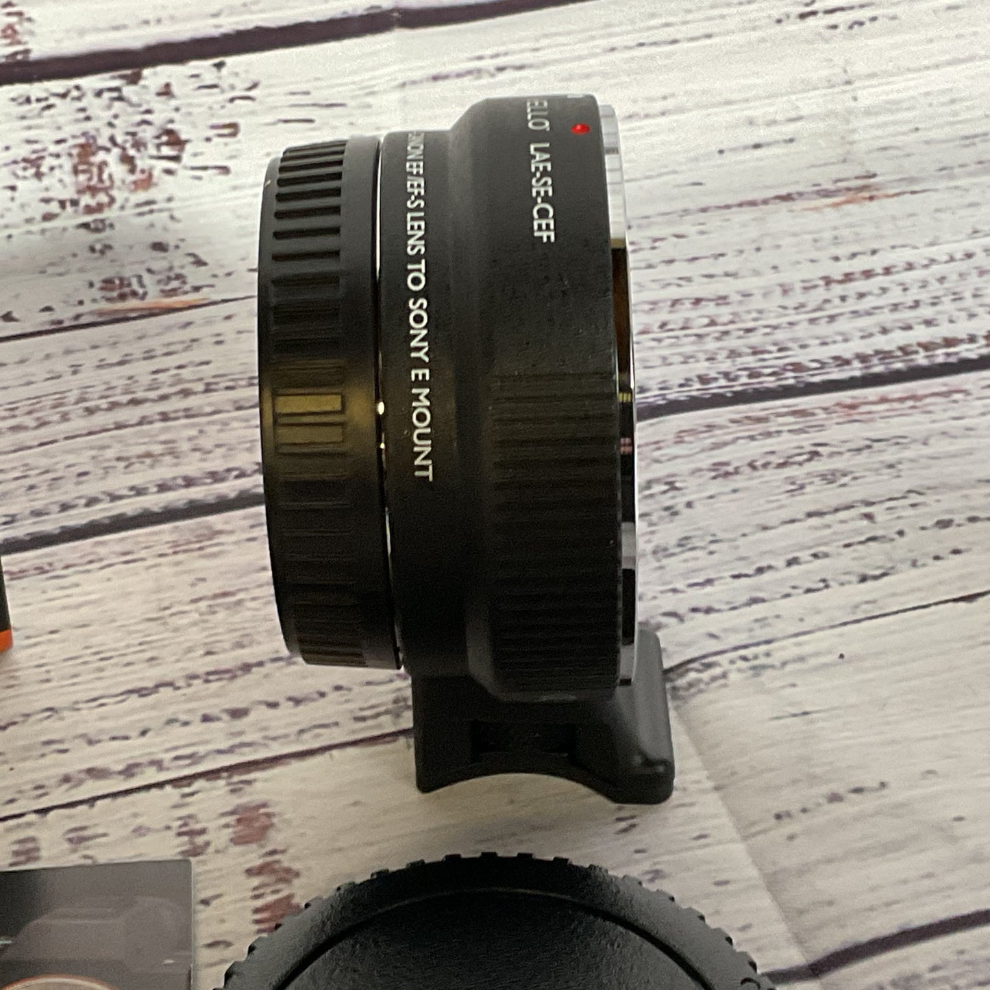 NEW VELLO Autofocus Lens Adapter LAE-SE-CEF- Canon EF/EF-S Lens to Sony E-Mount