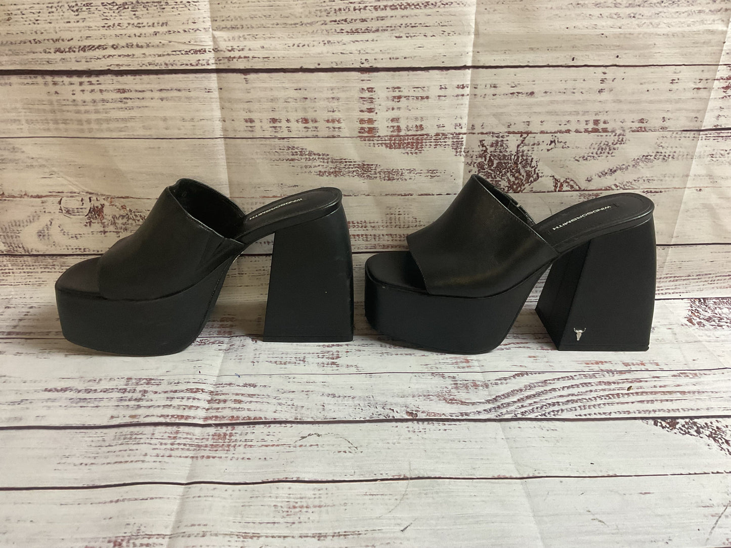 Windsorsmith Black Pump Sandal Heel Women 6